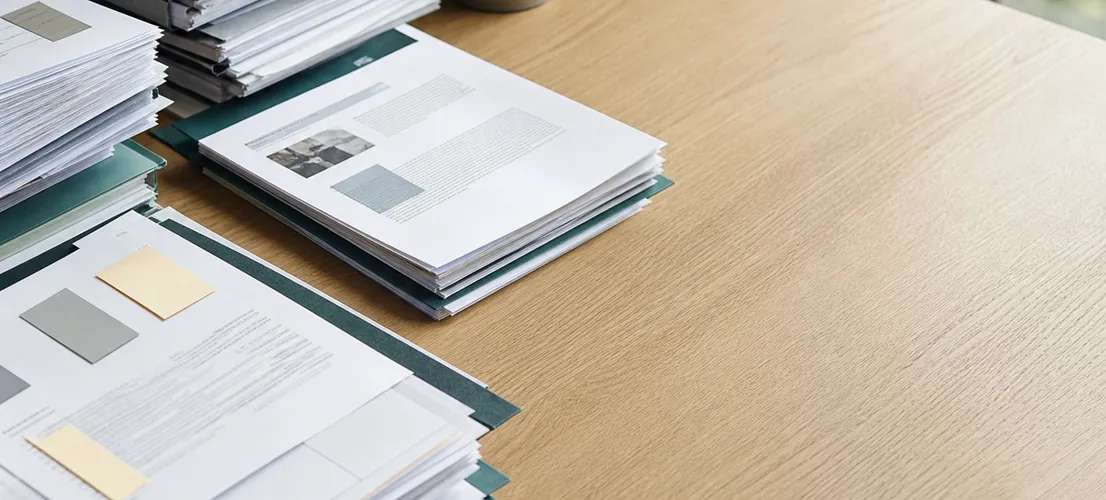 Documentos organizados por fecha representando contenido propio que sigue generando resultados con el tiempo