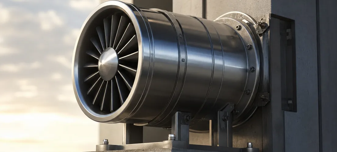 Motor mecánico acoplado a una base sólida, representando el concepto de ads como acelerador