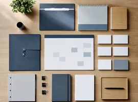 Sistema ordenado de piezas de contenido representando marketing productizado B2B