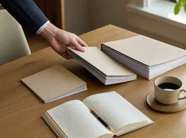 Persona comparando tres niveles de paquete de contenido antes de elegir el más adecuado para su pyme