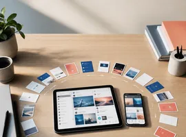 Ciclo de contenido en redes sociales representando la rotación social que genera leads