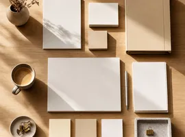 Mesa de trabajo ordenada representando un sistema integrado de marketing para servicios profesionales